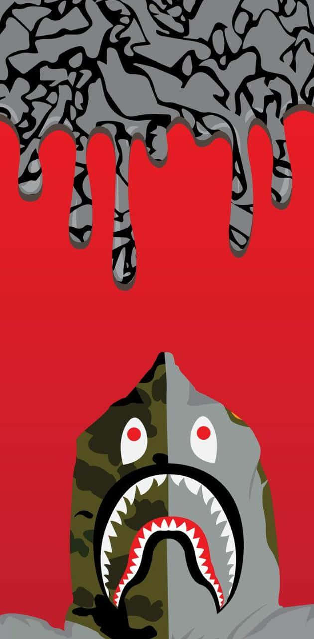 BAPE, iPhone 6, shark head, HD Phone Wallpaper