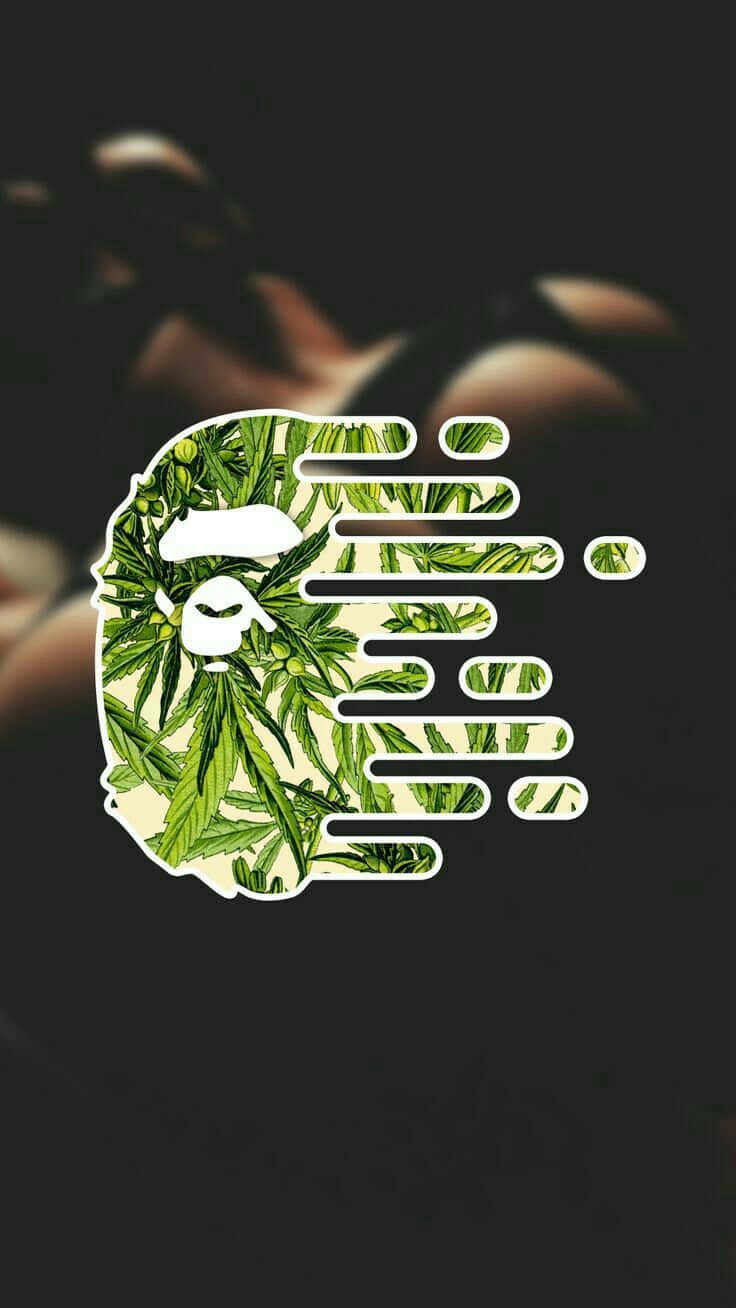 BAPE iPhone 6, ape head logo, cannabis leaves, HD Phone Wallpaper