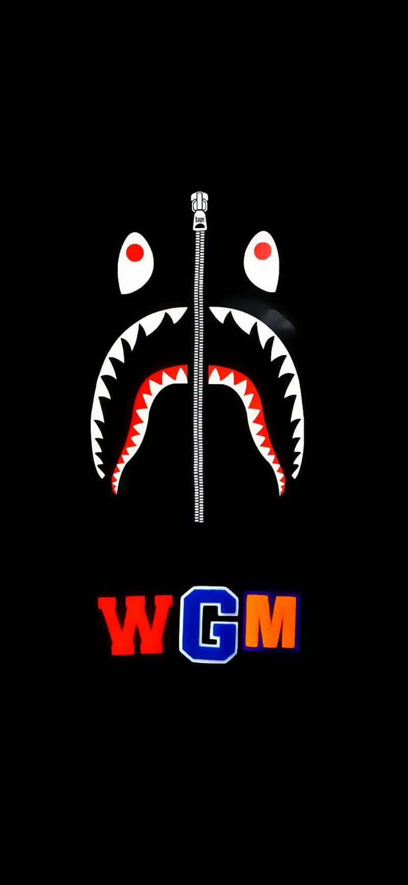 Bape iPhone 6, shark head, zipper, HD Phone Wallpaper