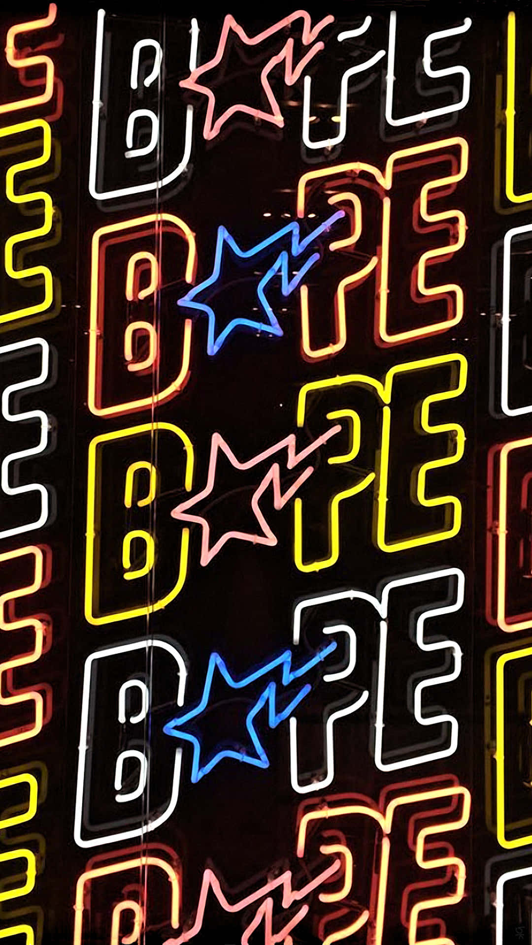 Bape iPhone, BAPE, neon signs, Full HD Phone Wallpaper
