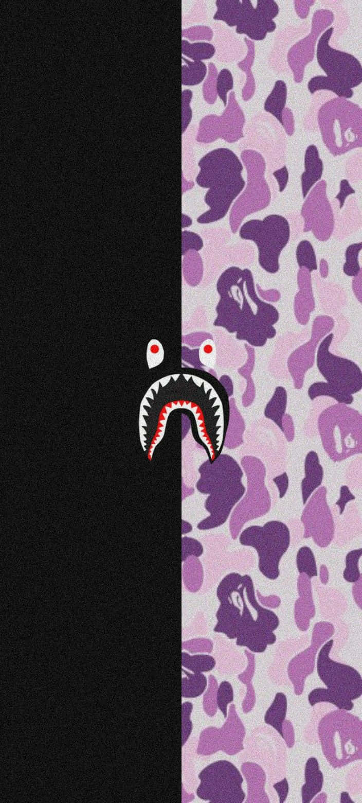 BAPE iPhone, cartoon shark head, red eyes, HD Phone Wallpaper