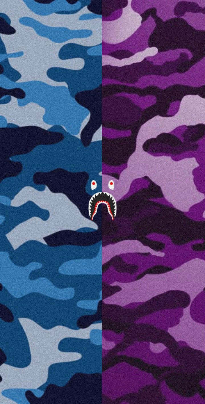 Bape iPhone, shark head, red eyes, HD Phone Wallpaper