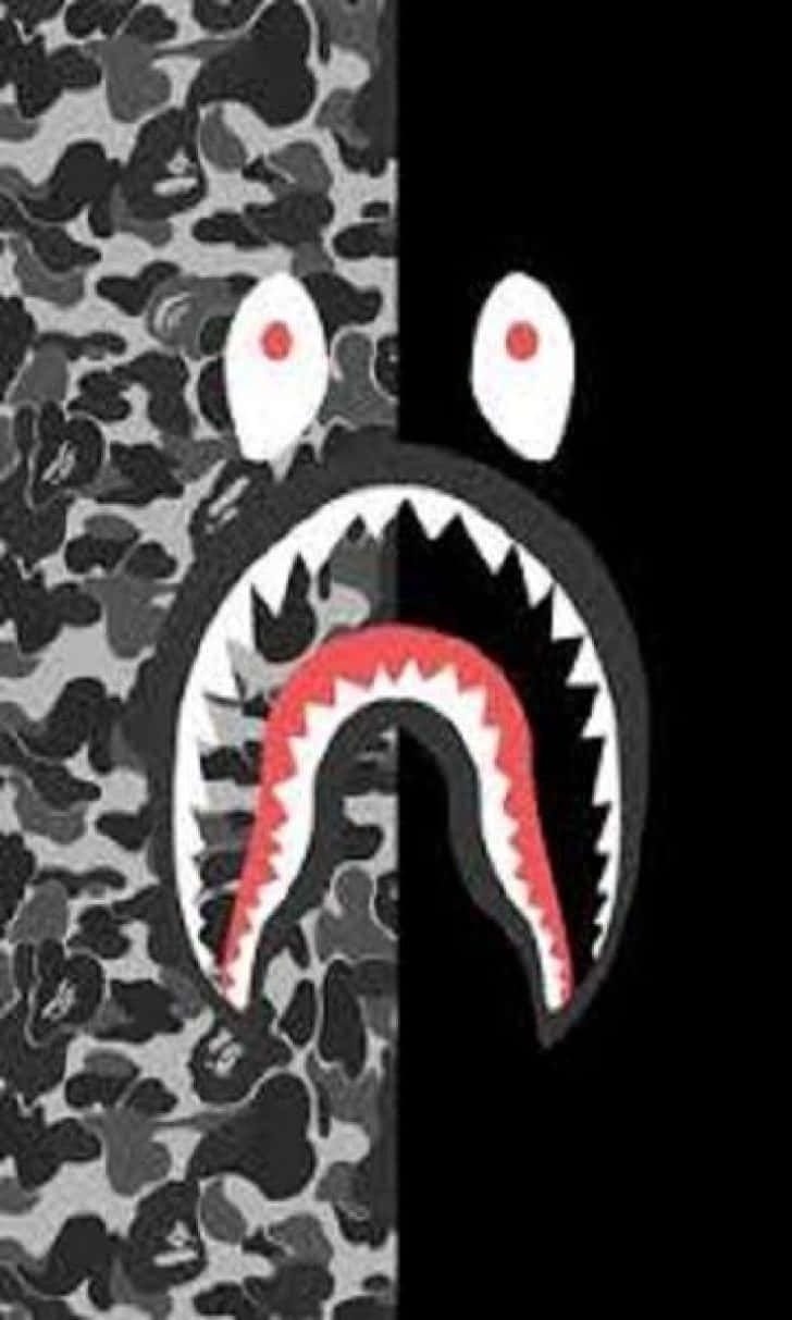 Bape iPhone 6, shark head, red eyes, SD Phone Wallpaper