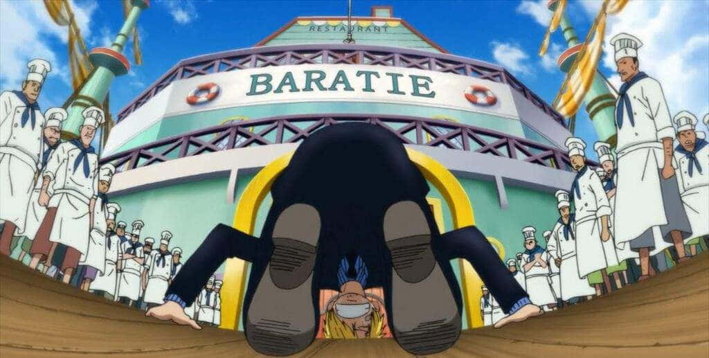 Baratie, giant ship, anime shot, SD Desktop Wallpaper