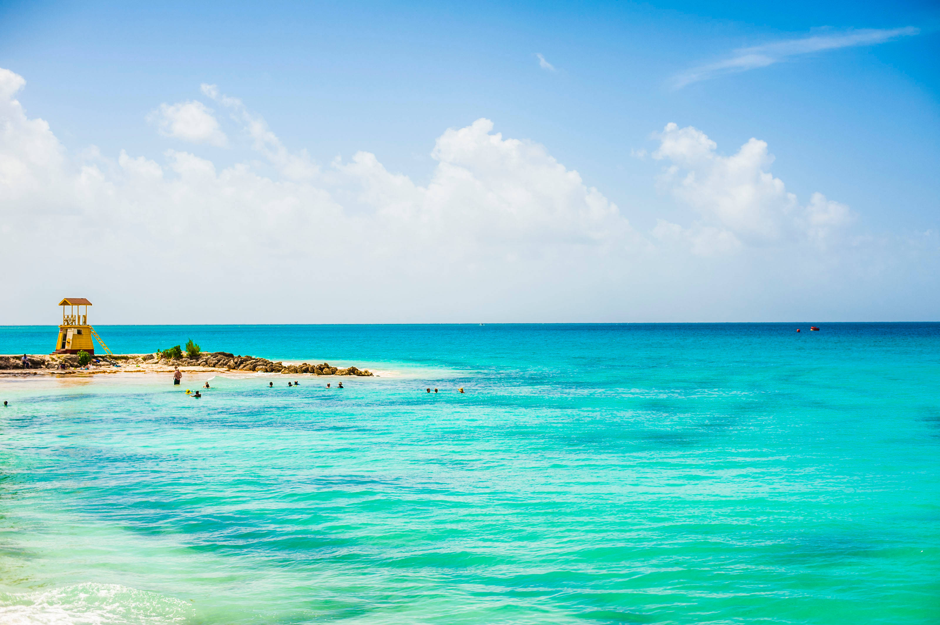 Barbados, turquoise waters, sandy shore, 2K Desktop Wallpaper