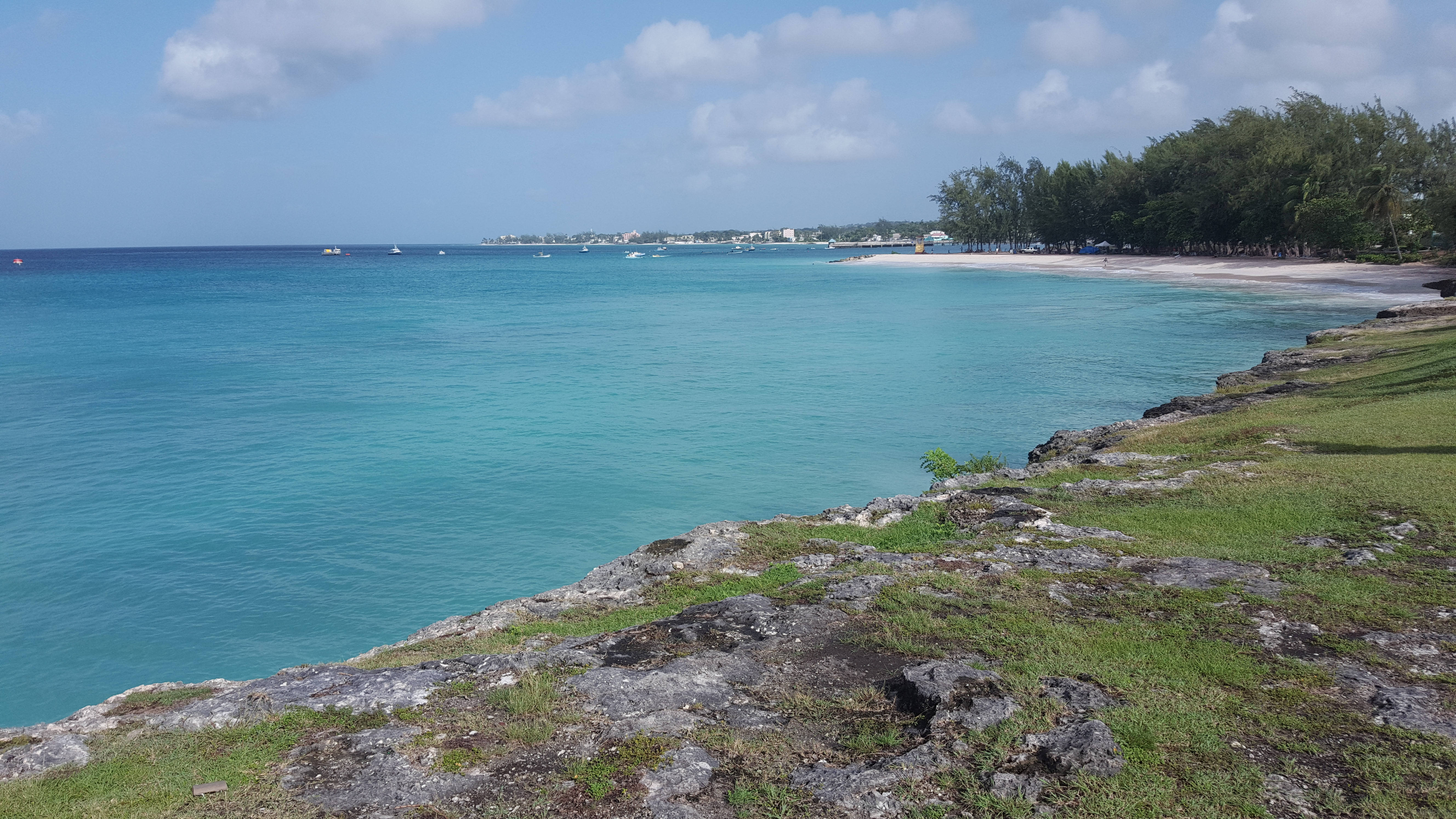 Barbados, turquoise ocean, white sand beach, 5K Desktop Wallpaper