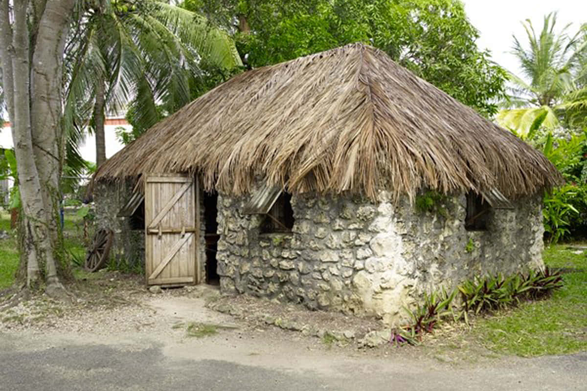 slave huts, Barbados, rustic stone hut, SD Desktop Wallpaper