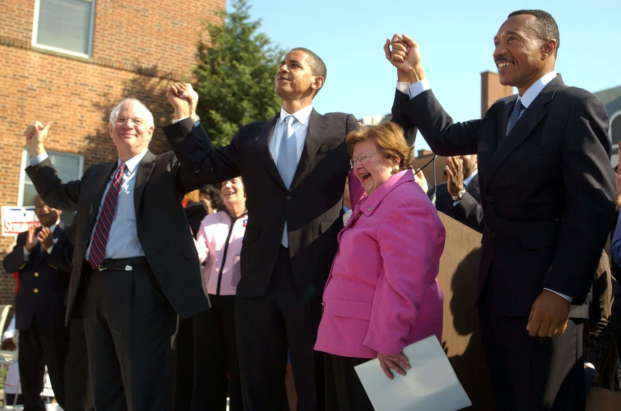 Barbara Mikulski, public event, bright sunlight, Full HD Desktop Wallpaper