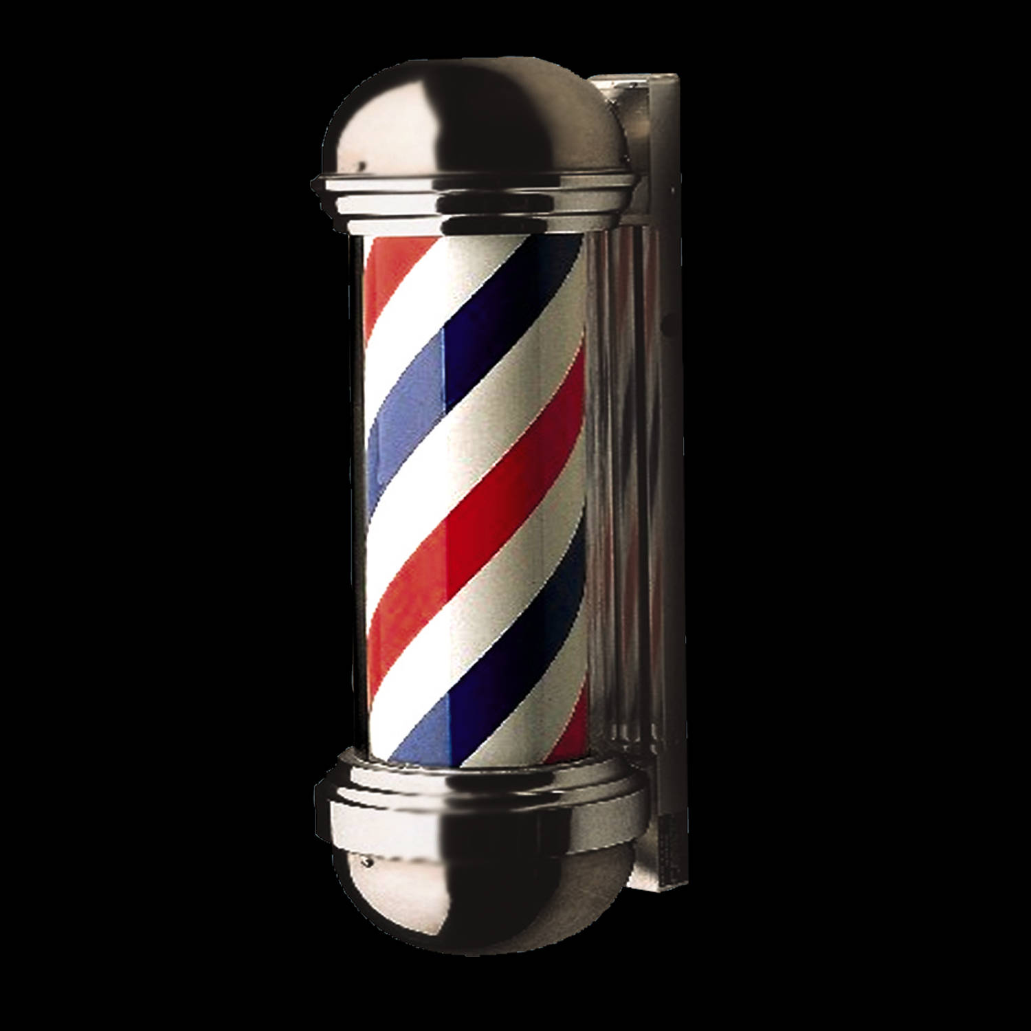animated barber pole, chrome, red white and blue diagonal stripes, HD Desktop Wallpaper