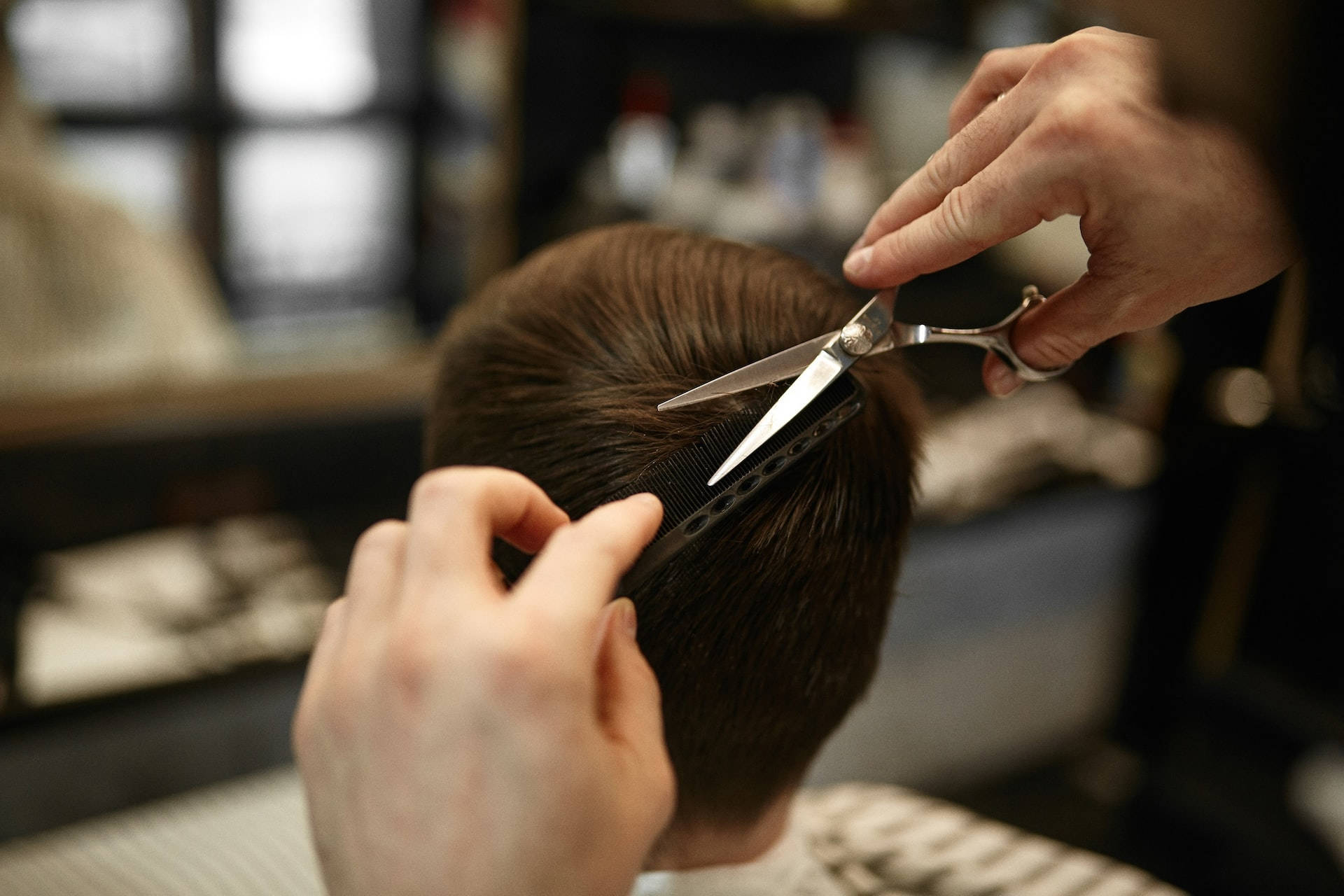 barber, scissors, comb, Full HD Desktop Wallpaper
