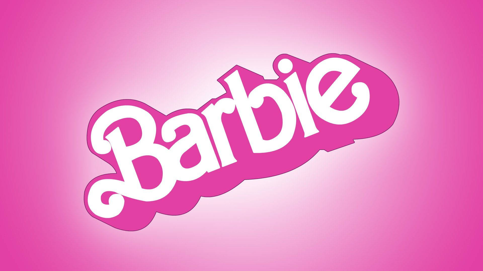Barbie, Barbie logo, white script, Full HD Desktop Wallpaper