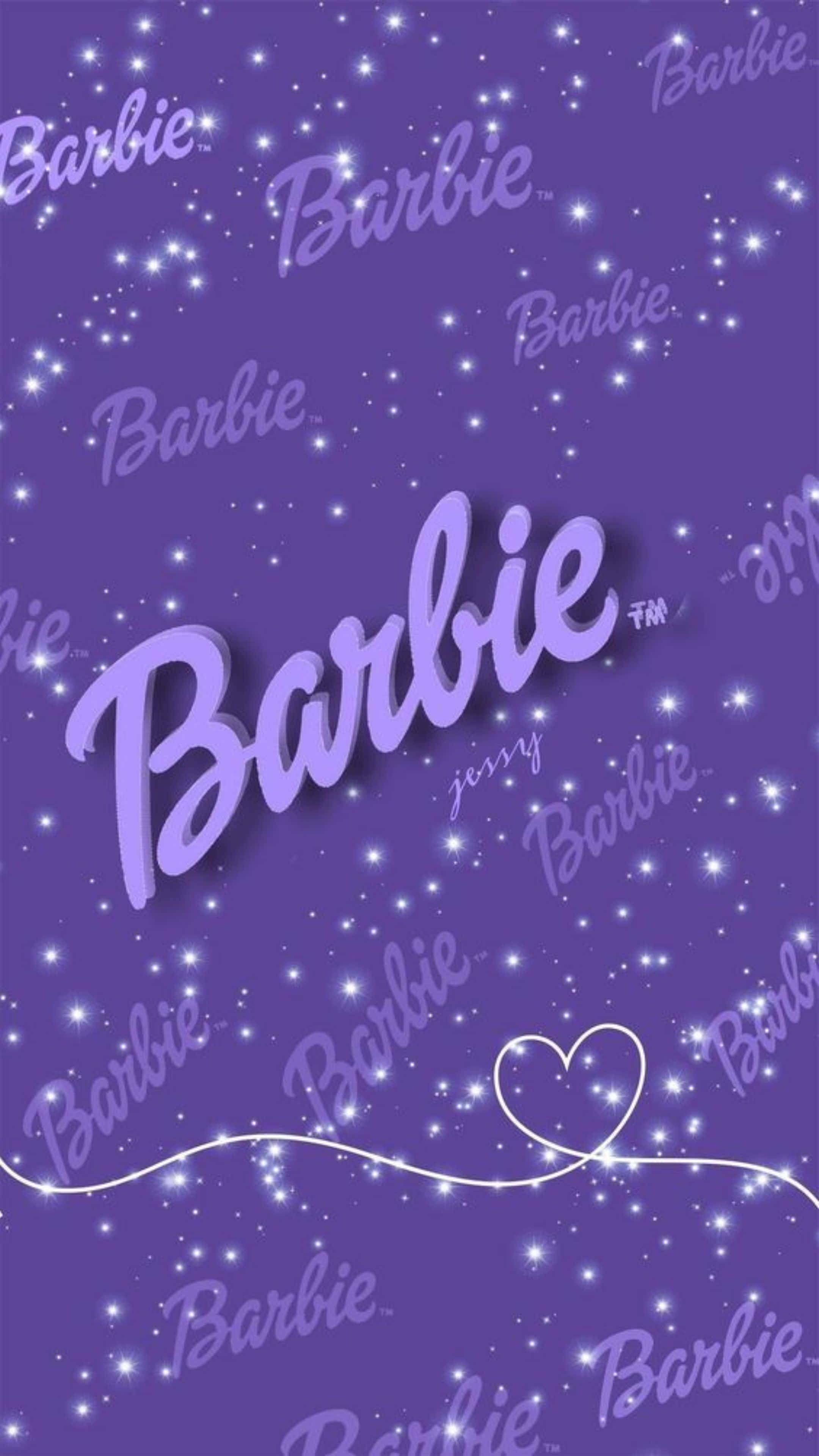 Barbie, Barbie logo, cursive, 4K Phone Wallpaper
