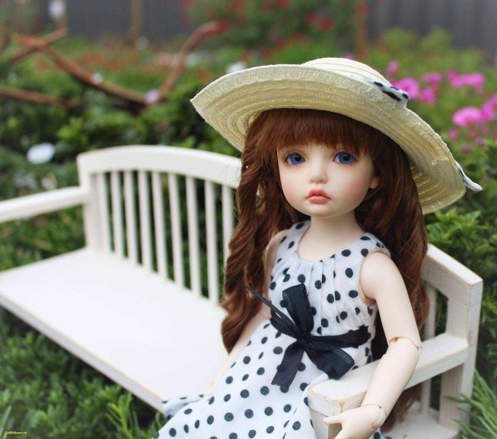 Barbie Doll, polka dot dress, straw hat, HD Desktop Wallpaper