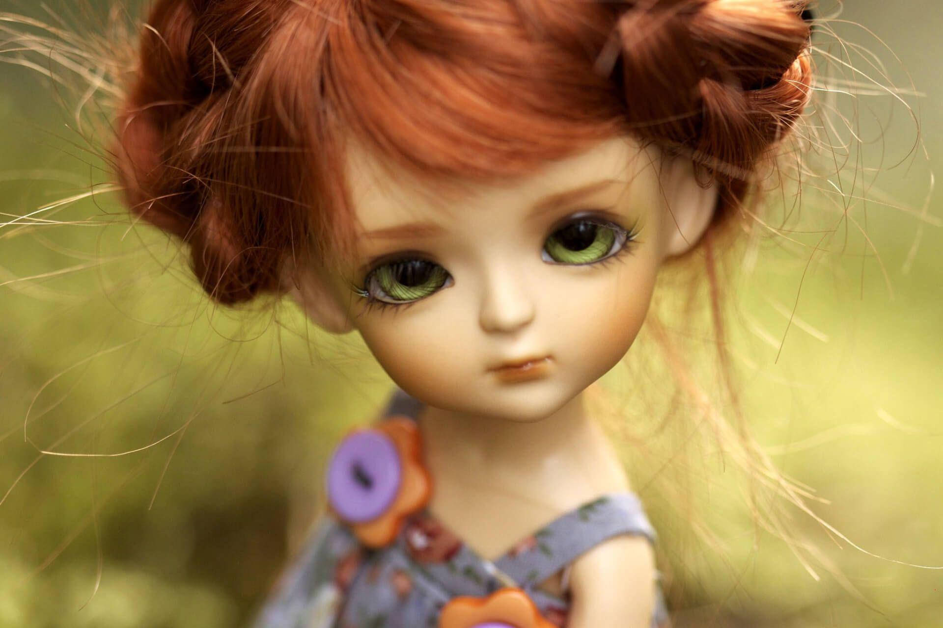 Barbie Doll, redhead, fiery red hair, Full HD Desktop Wallpaper