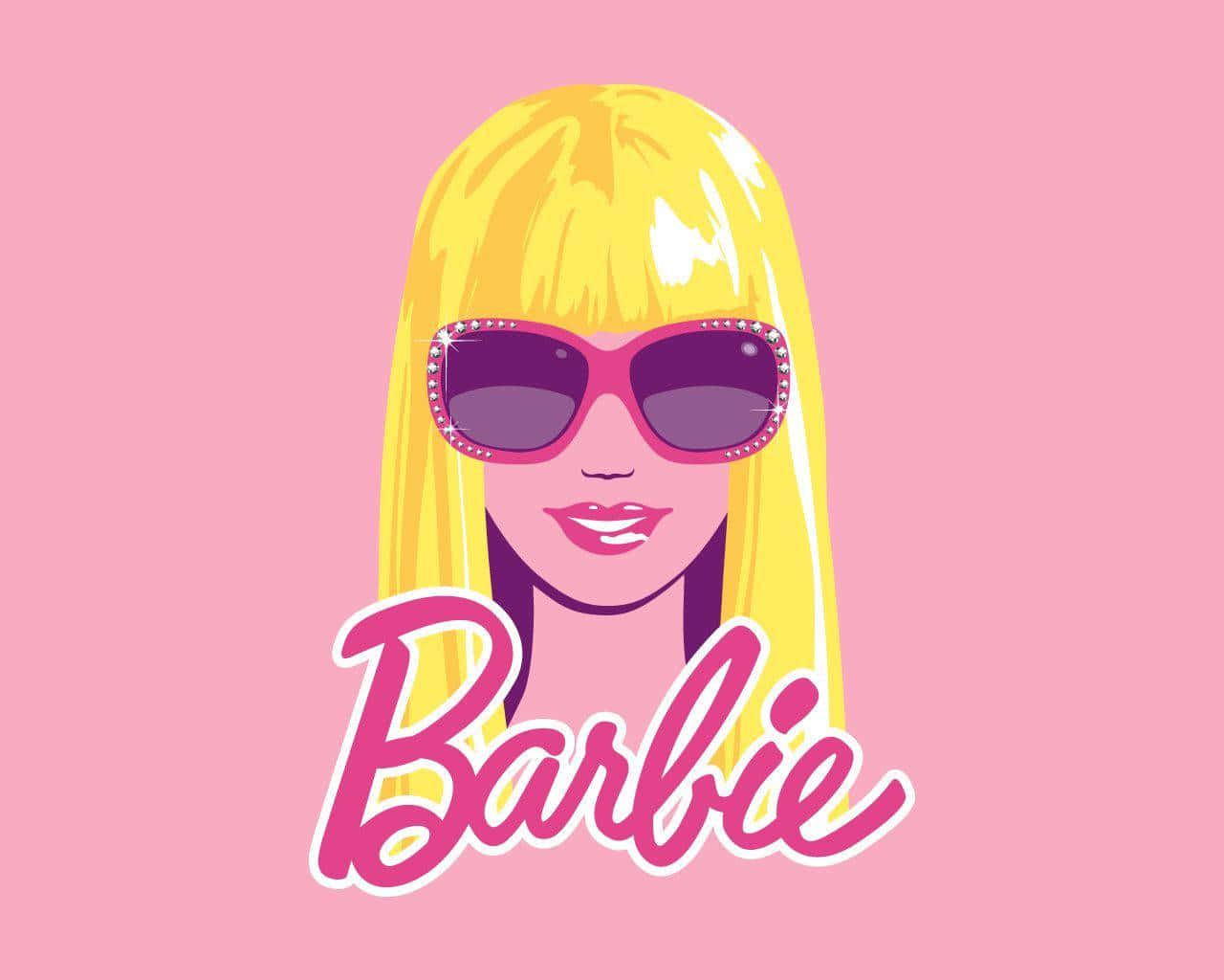 Barbie, blonde hair, pink sunglasses, HD Desktop Wallpaper