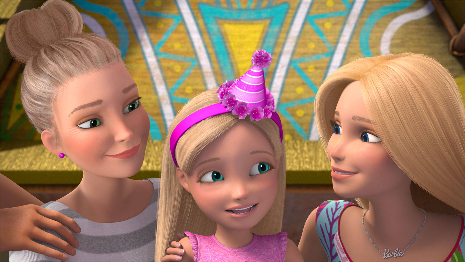 Barbie, blonde hair, animated girls, Full HD Desktop Wallpaper