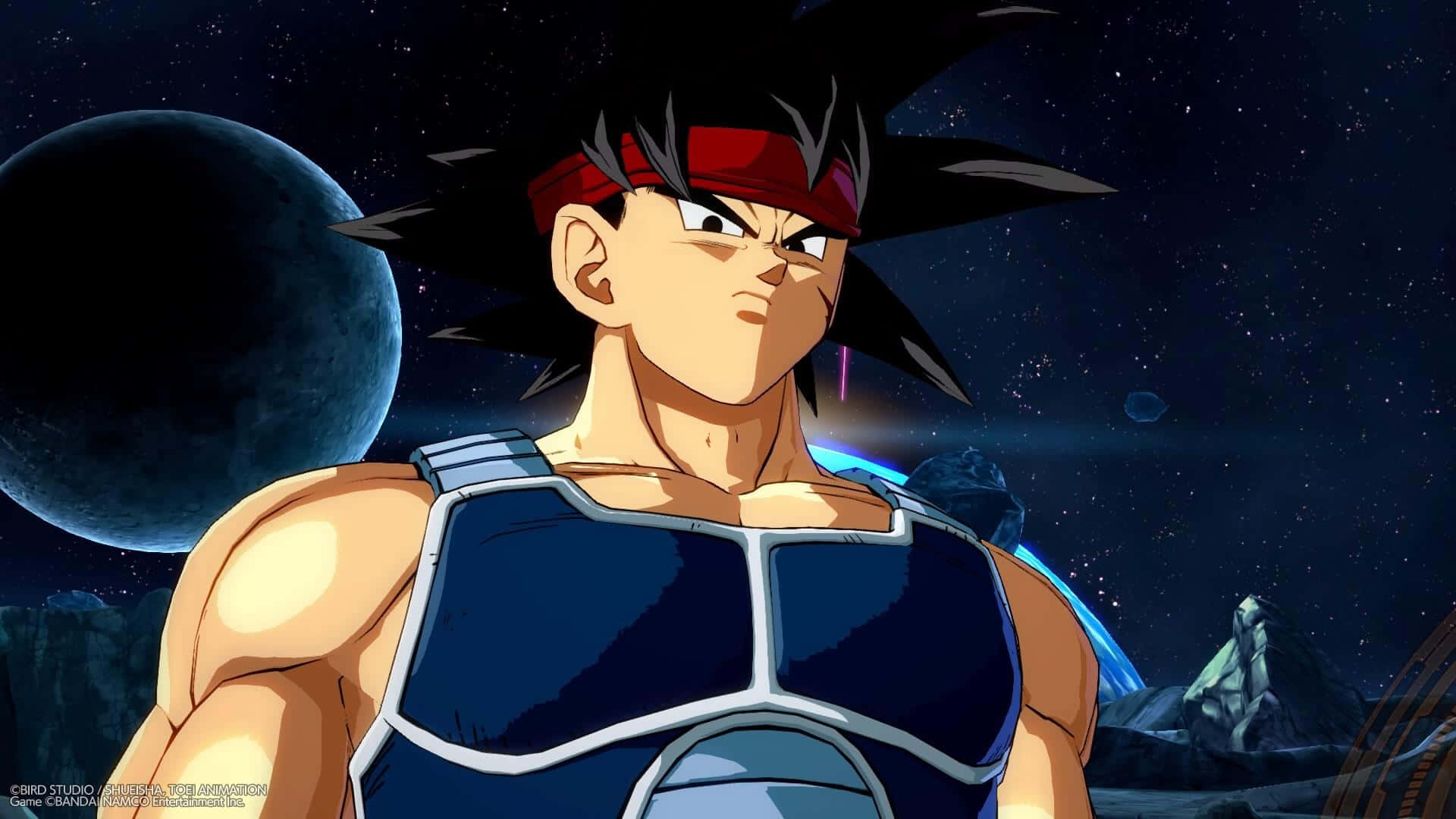 Bardock, spiky black hair, red headband, Full HD Desktop Wallpaper