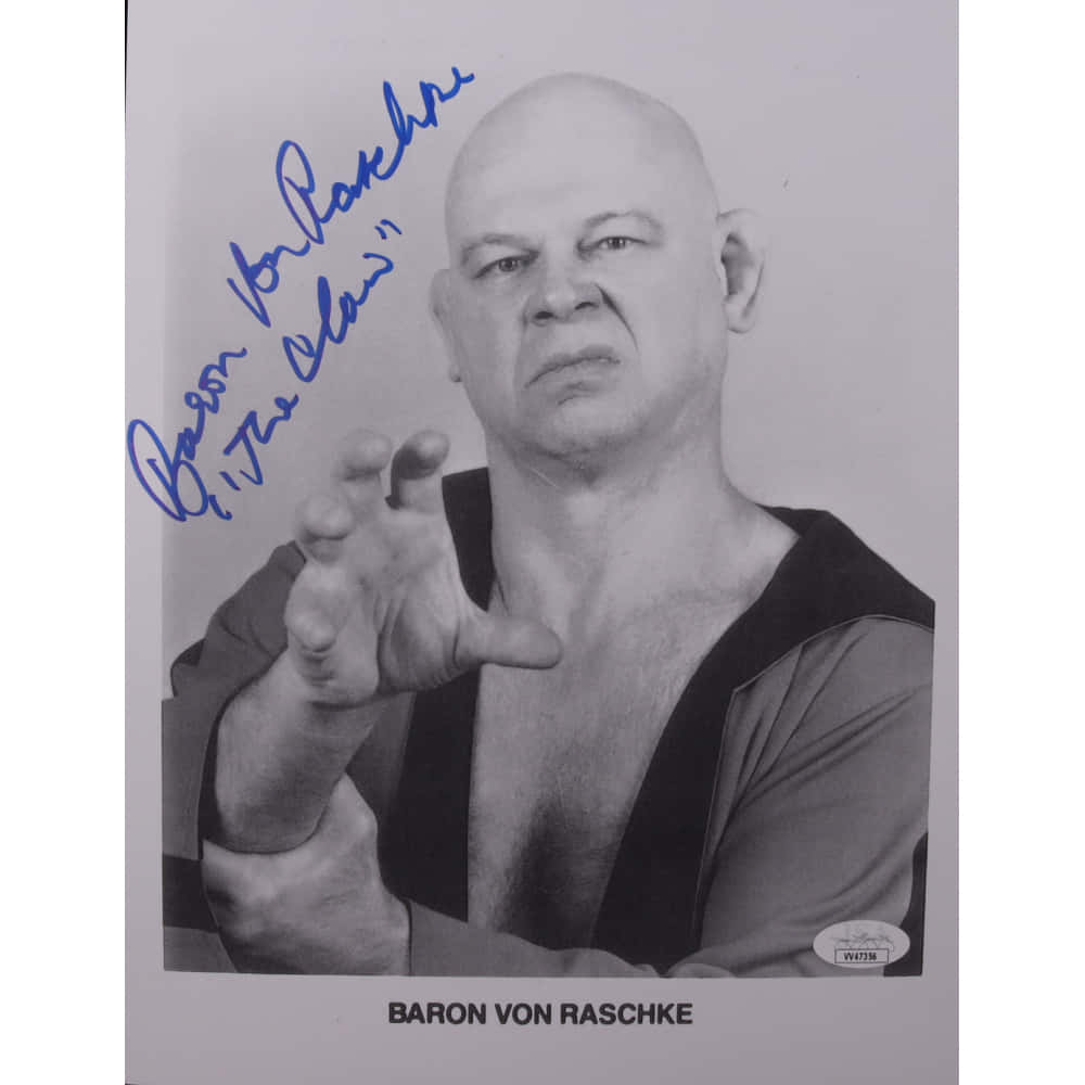Baron Von Raschke, black and white portrait, stern expression, SD Desktop Wallpaper