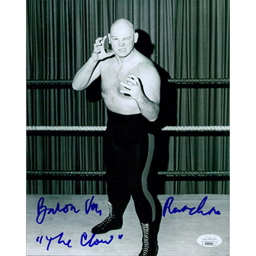 Baron Von Raschke, claw pose, black tights, SD Desktop Wallpaper