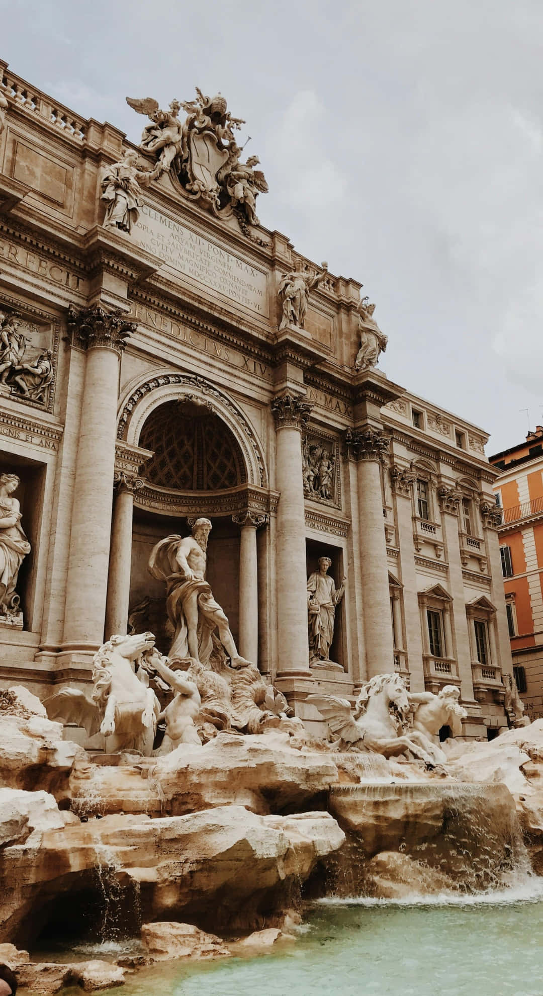 baroque, fountain, marble statues, Full HD Phone Wallpaper
