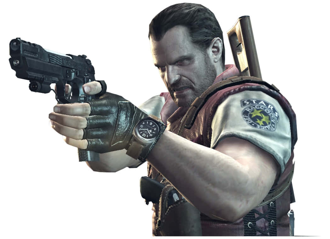 Barry Burton, S.T.A.R.S., tactical vest, SD Desktop Wallpaper