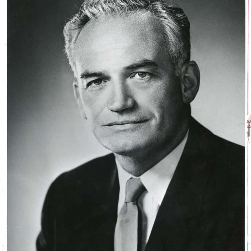 Barry Goldwater, black and white, studio portrait, SD Desktop Wallpaper