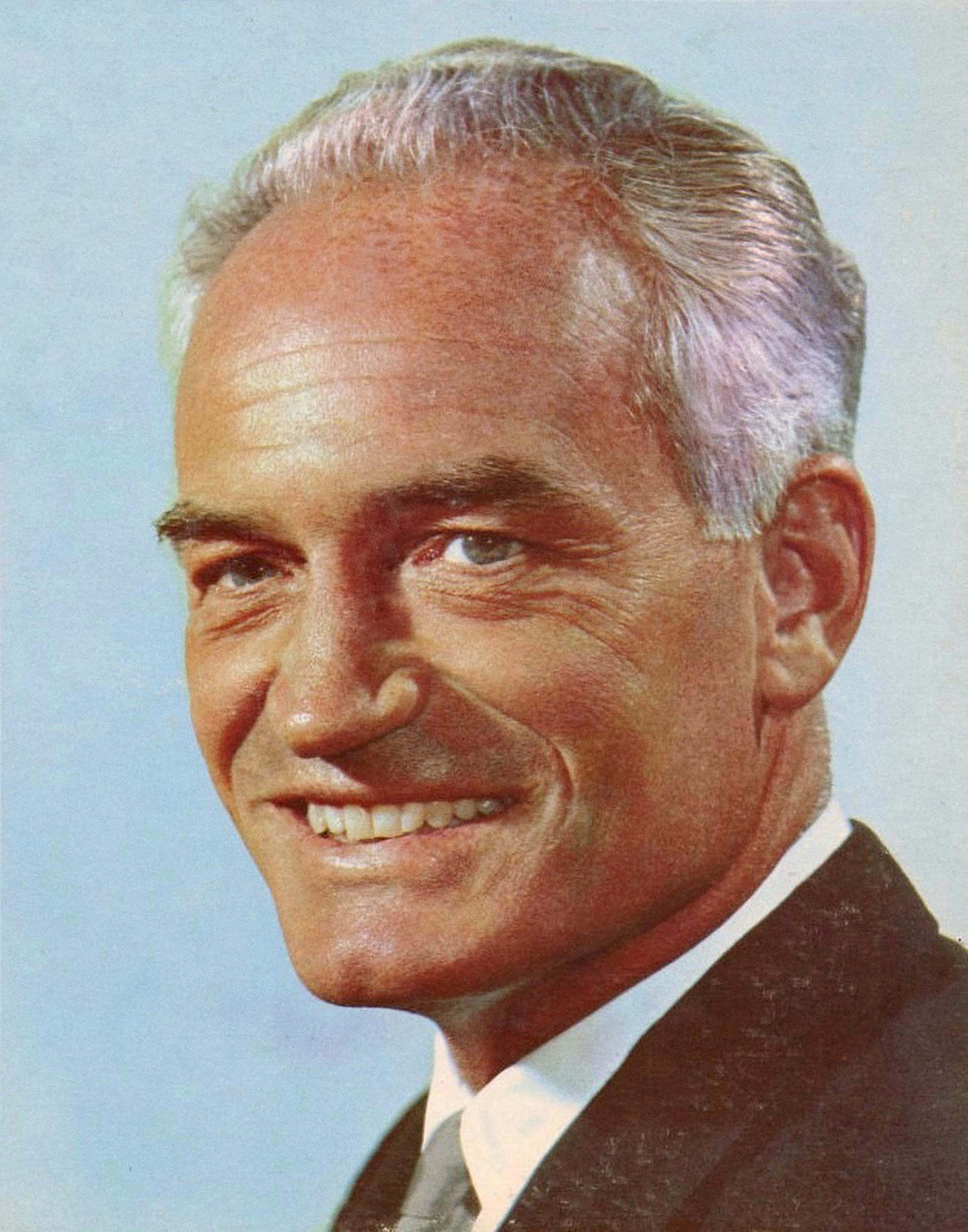 Barry Goldwater, gray hair, dark suit, 2K Phone Wallpaper