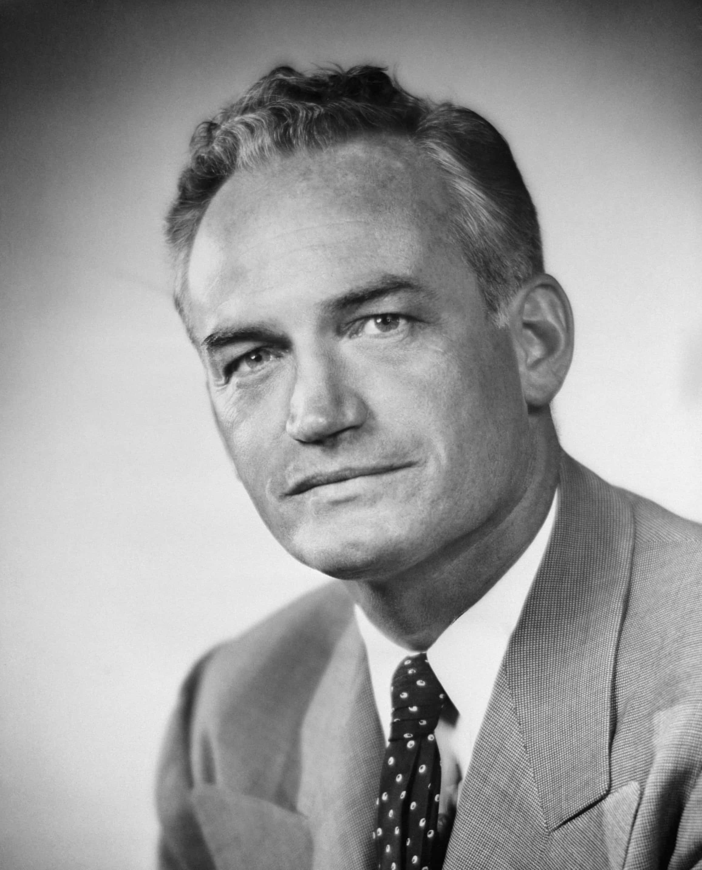 Barry Goldwater, black and white, middle aged man, 2K Phone Wallpaper