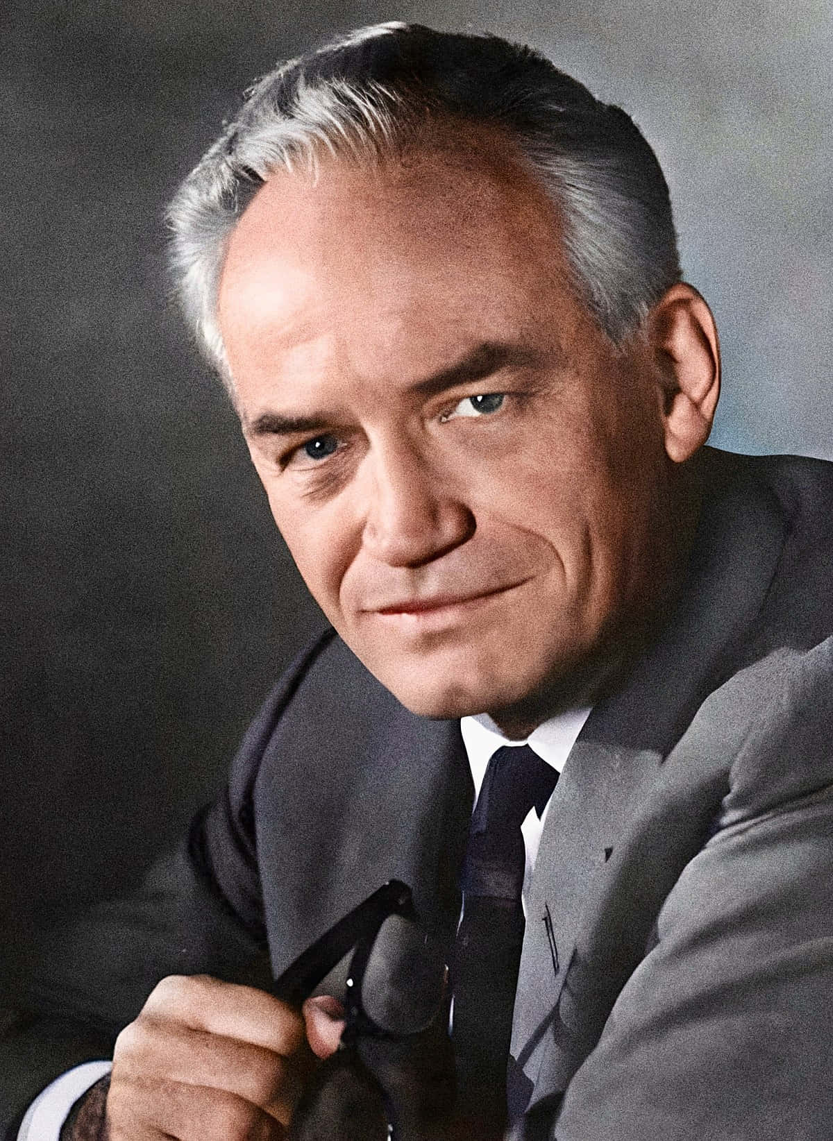 Barry Goldwater, gray suit, glasses, HD Phone Wallpaper