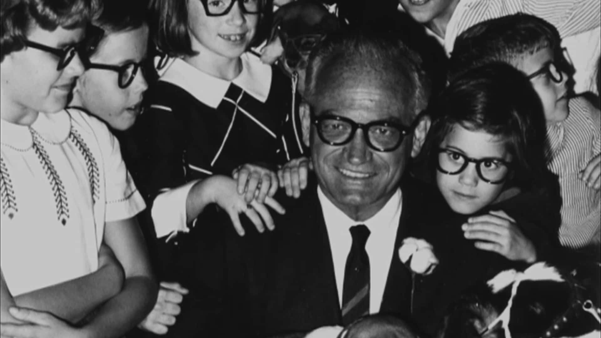 Barry Goldwater, glasses, suit, Full HD Desktop Wallpaper