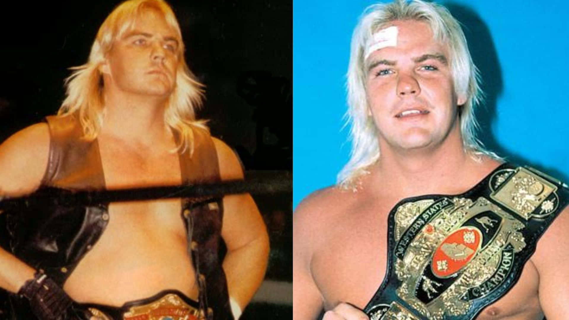 Barry Windham, leather vest, championship belt, Full HD Desktop Wallpaper