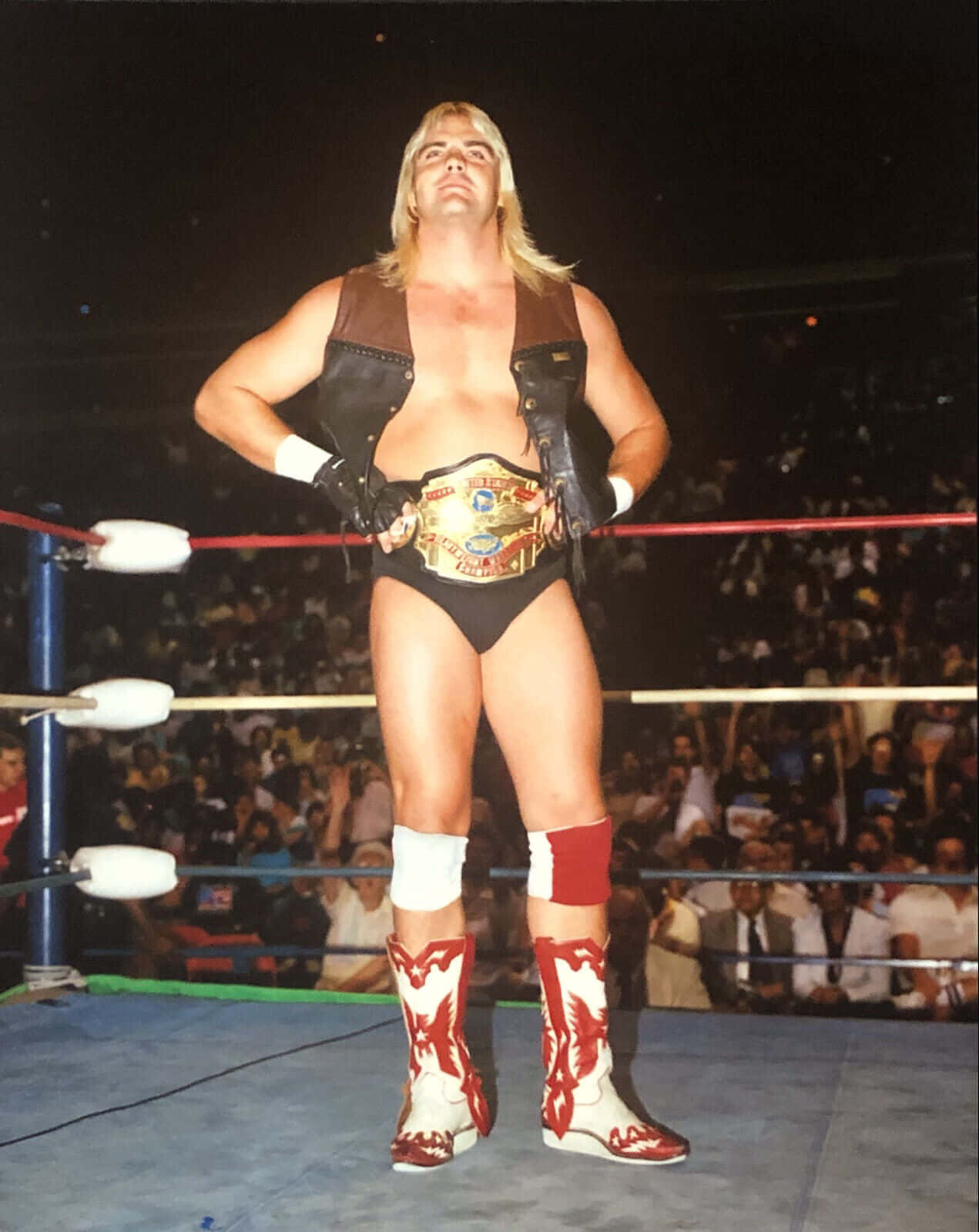 Barry Windham, championship belt, red white boots, HD Phone Wallpaper