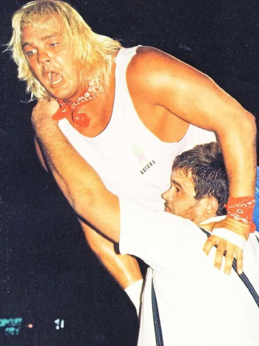 Barry Windham, white tank top, red bandana, HD Phone Wallpaper
