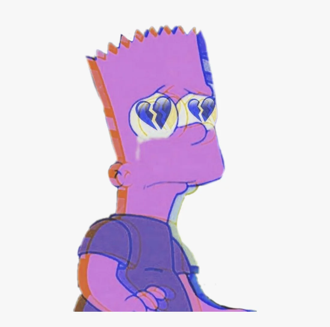 Bart Simpson Sad