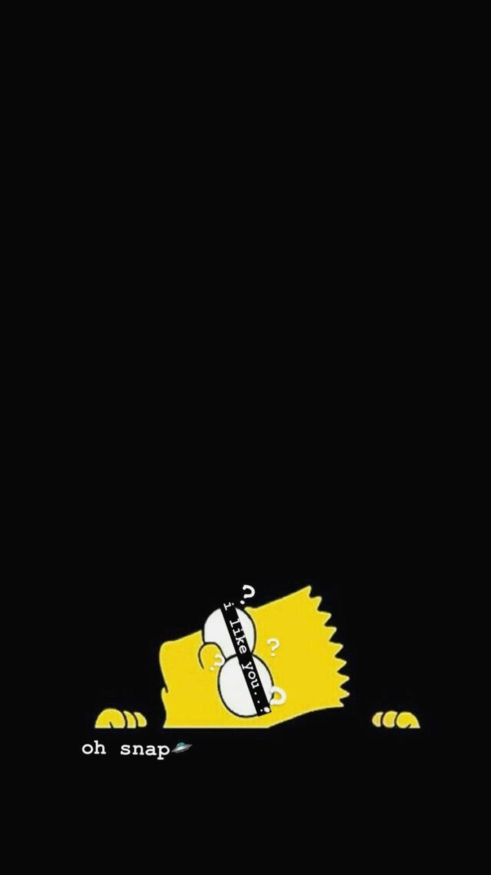 Bart Simpson, black background, like you?, HD Phone Wallpaper