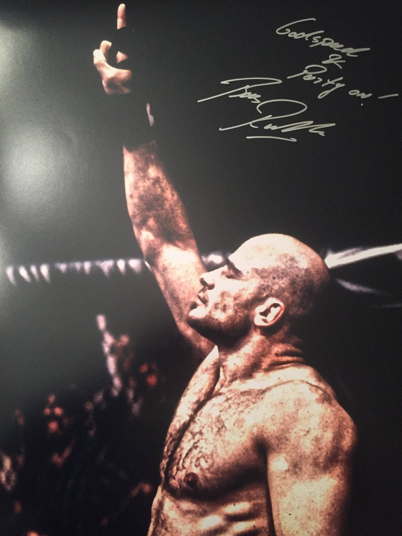 Bas Rutten, autograph, arena lights, Full HD Phone Wallpaper