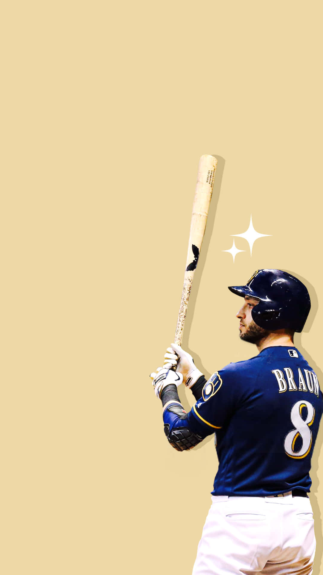 Baseball Player, blue jersey, number 8, Full HD Phone Wallpaper