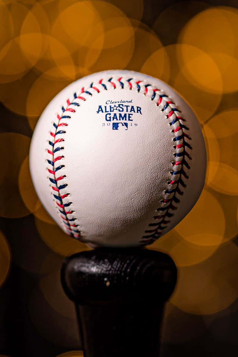 2016 Cleveland All-Star Game, baseball, black bat handle, SD Phone Wallpaper