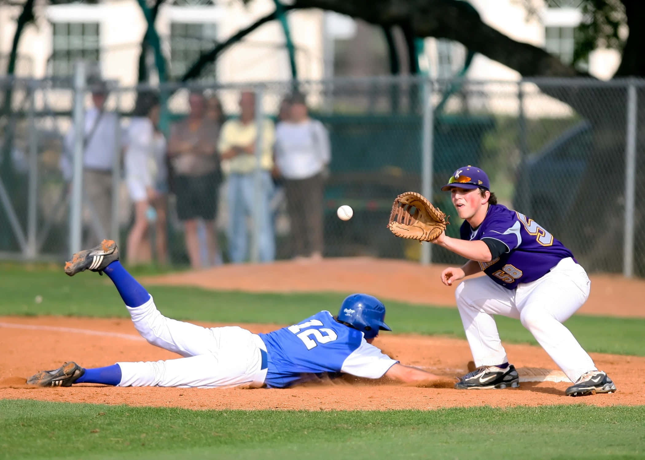 baseball player, blue, second base, Full HD Desktop Wallpaper