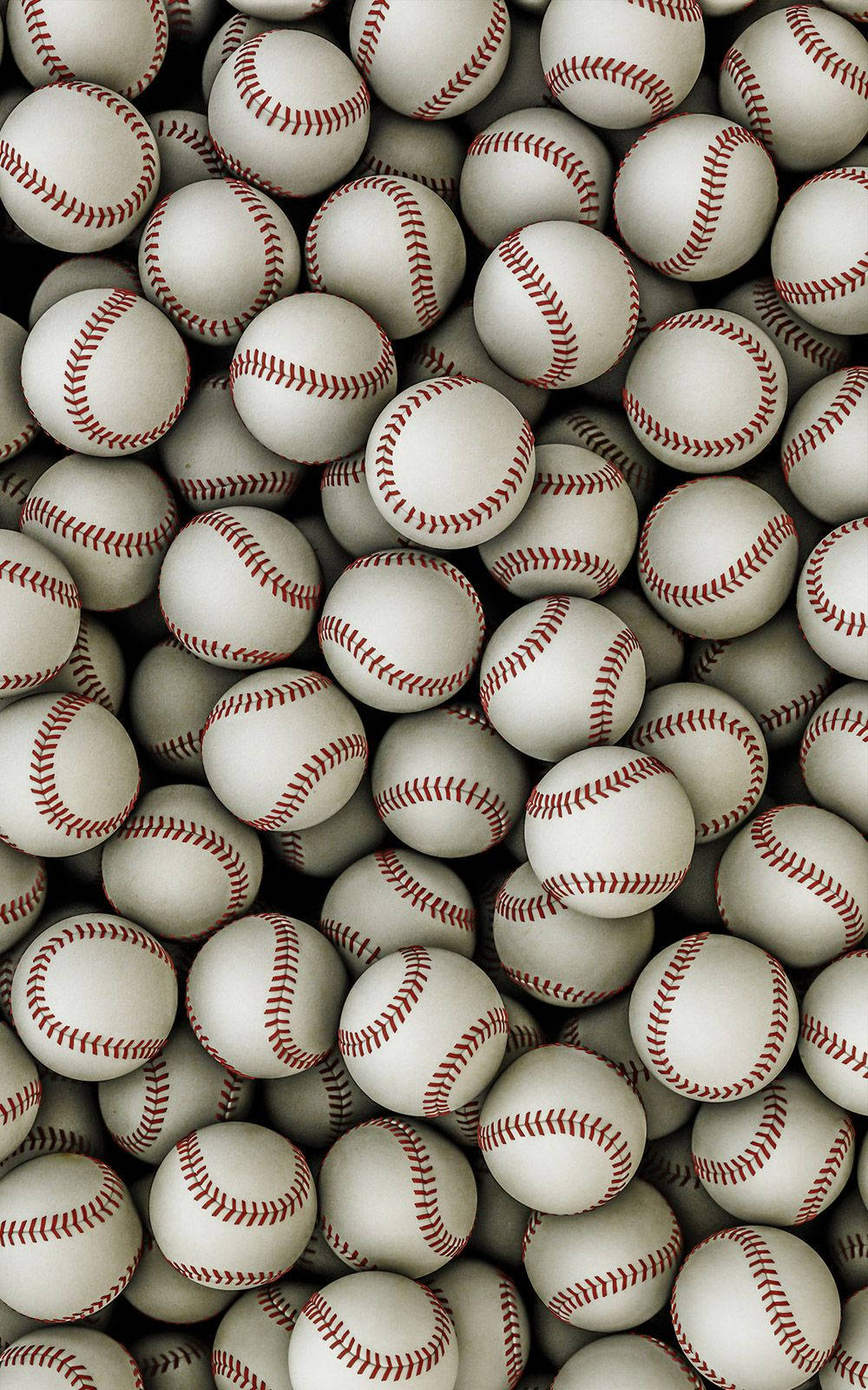 white baseballs, red stitching, overhead shot, HD Phone Wallpaper