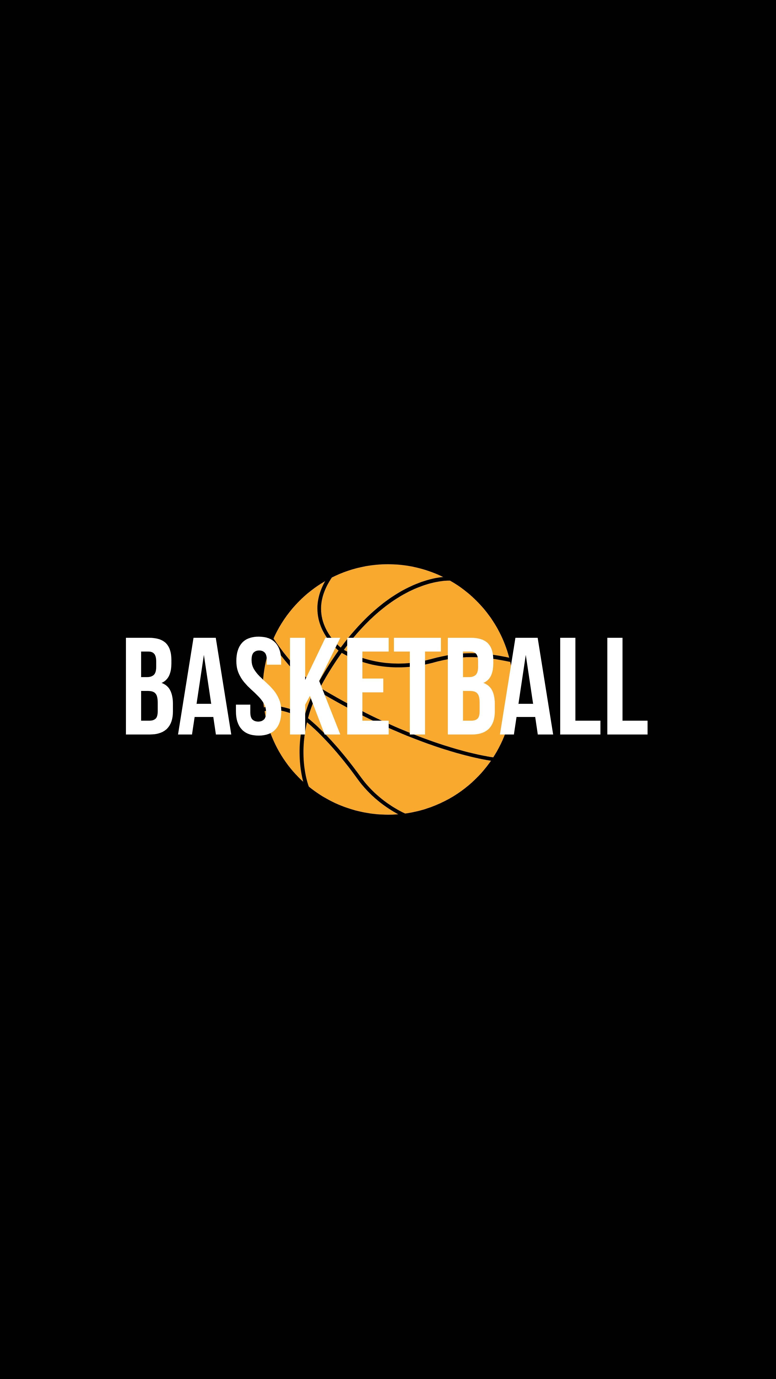 basketball, orange basketball, black background, 5K Phone Wallpaper