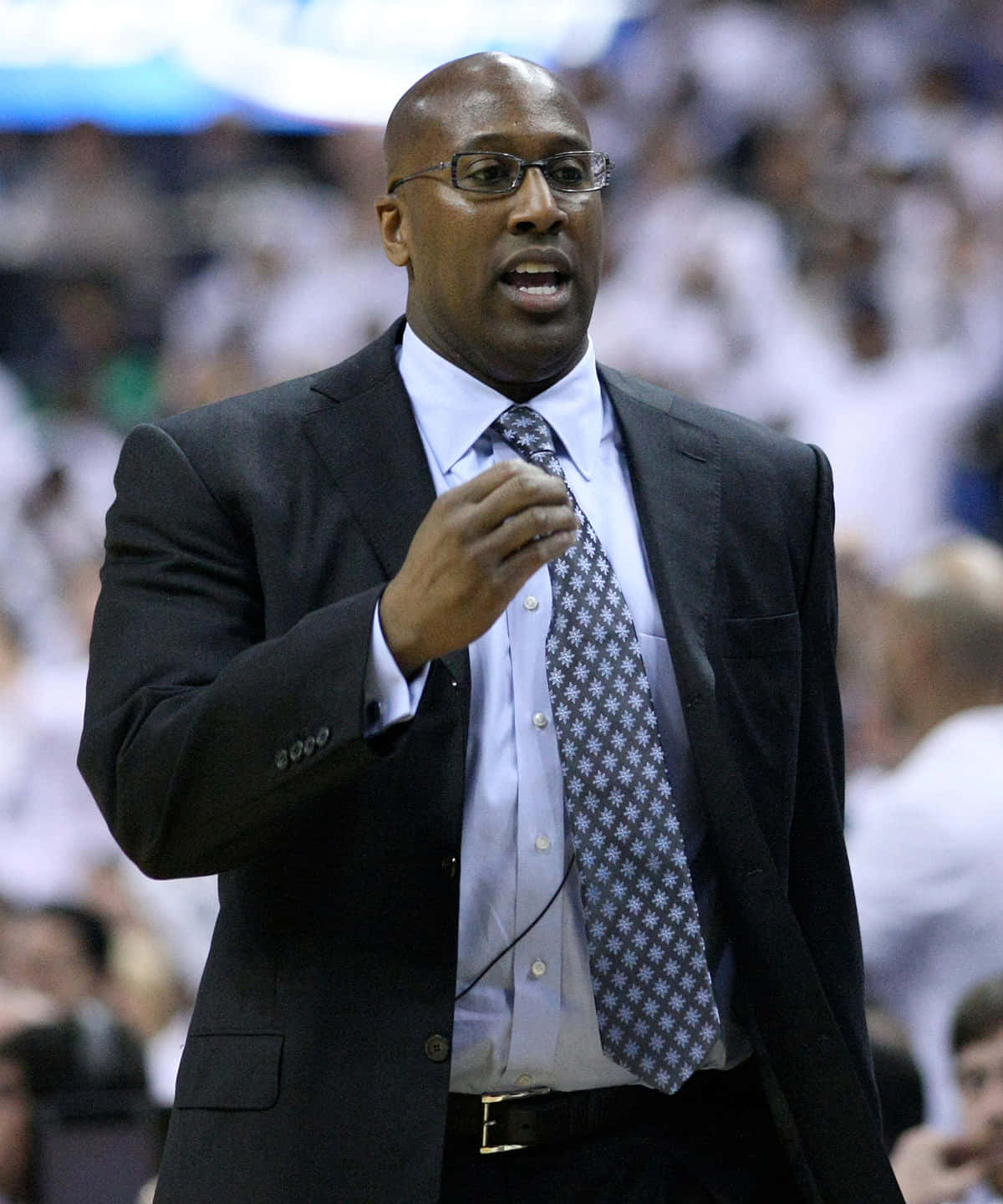 basketball coach, dark suit, patterned tie, HD Phone Wallpaper