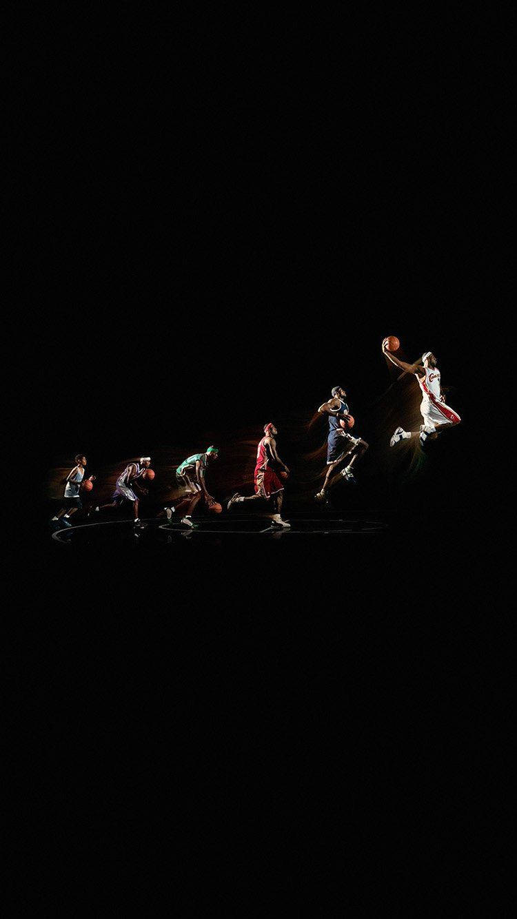 Basketball iPhone, dunk sequence, dribbling, HD Phone Wallpaper