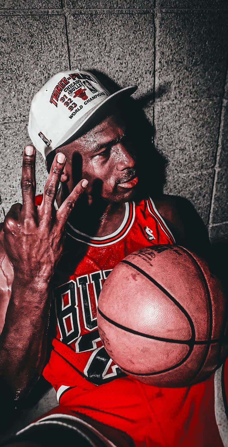 Michael Jordan, red Bulls jersey, basketball, HD Phone Wallpaper
