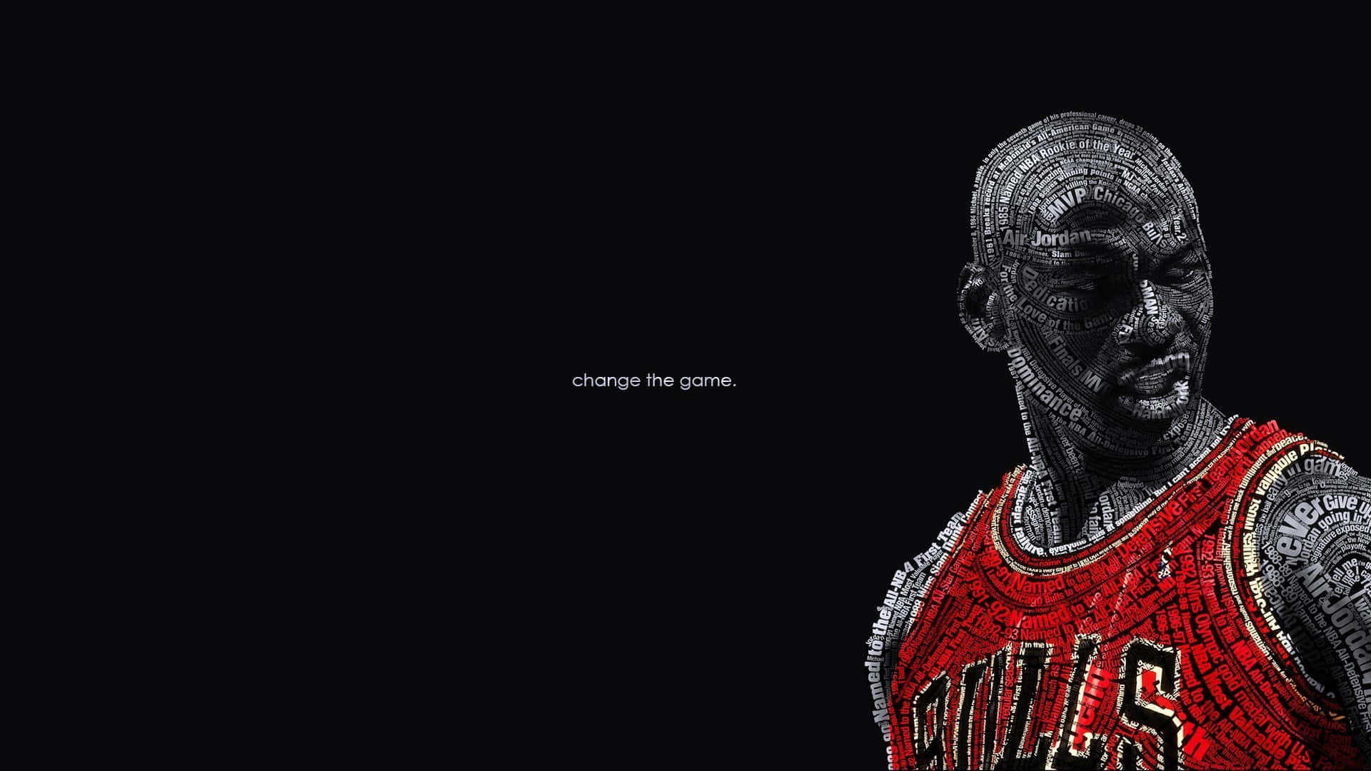 Michael Jordan, red Bulls jersey, black background, Full HD Desktop Wallpaper