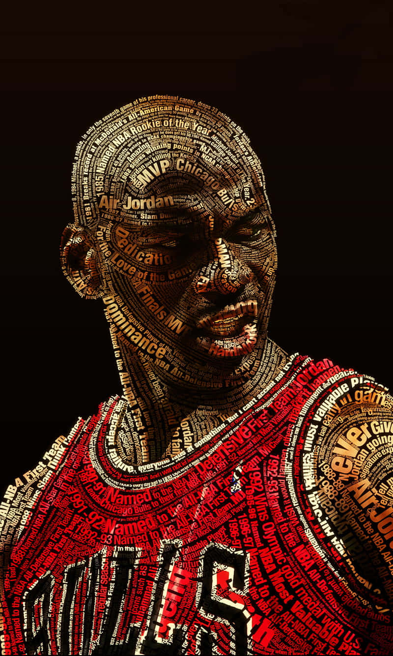 Michael Jordan, slam dunk, red gold, HD Phone Wallpaper