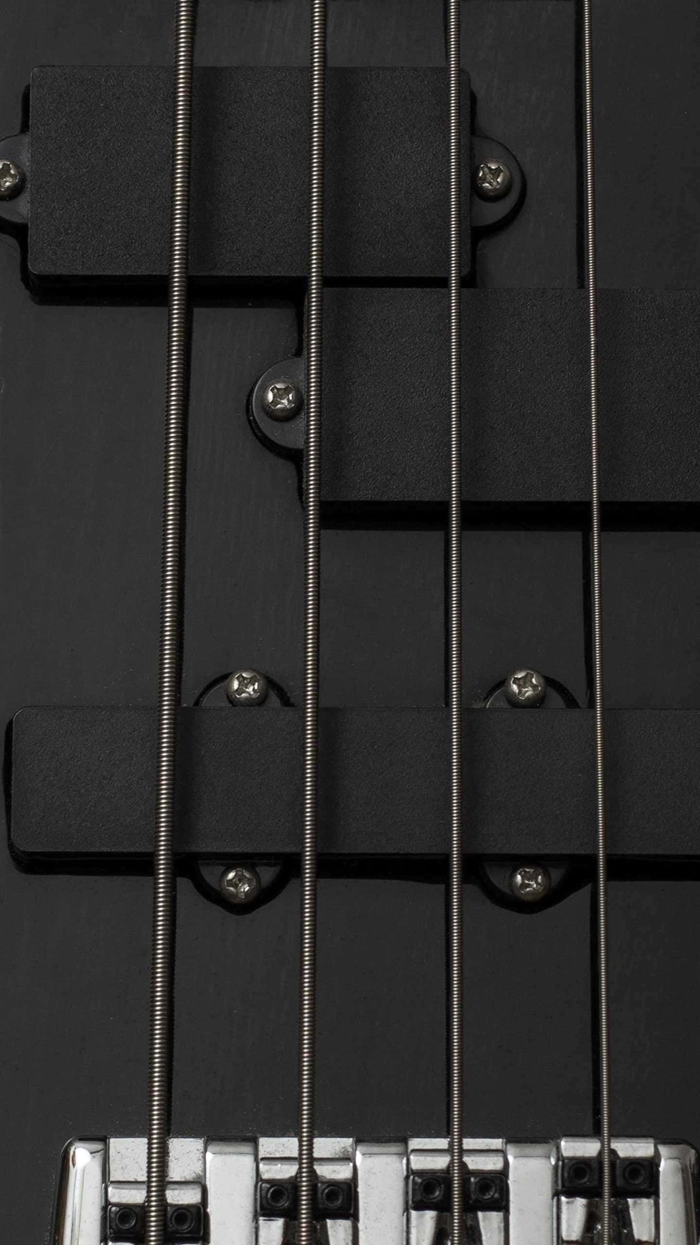 bass guitar, black, bridge, 2K Phone Wallpaper