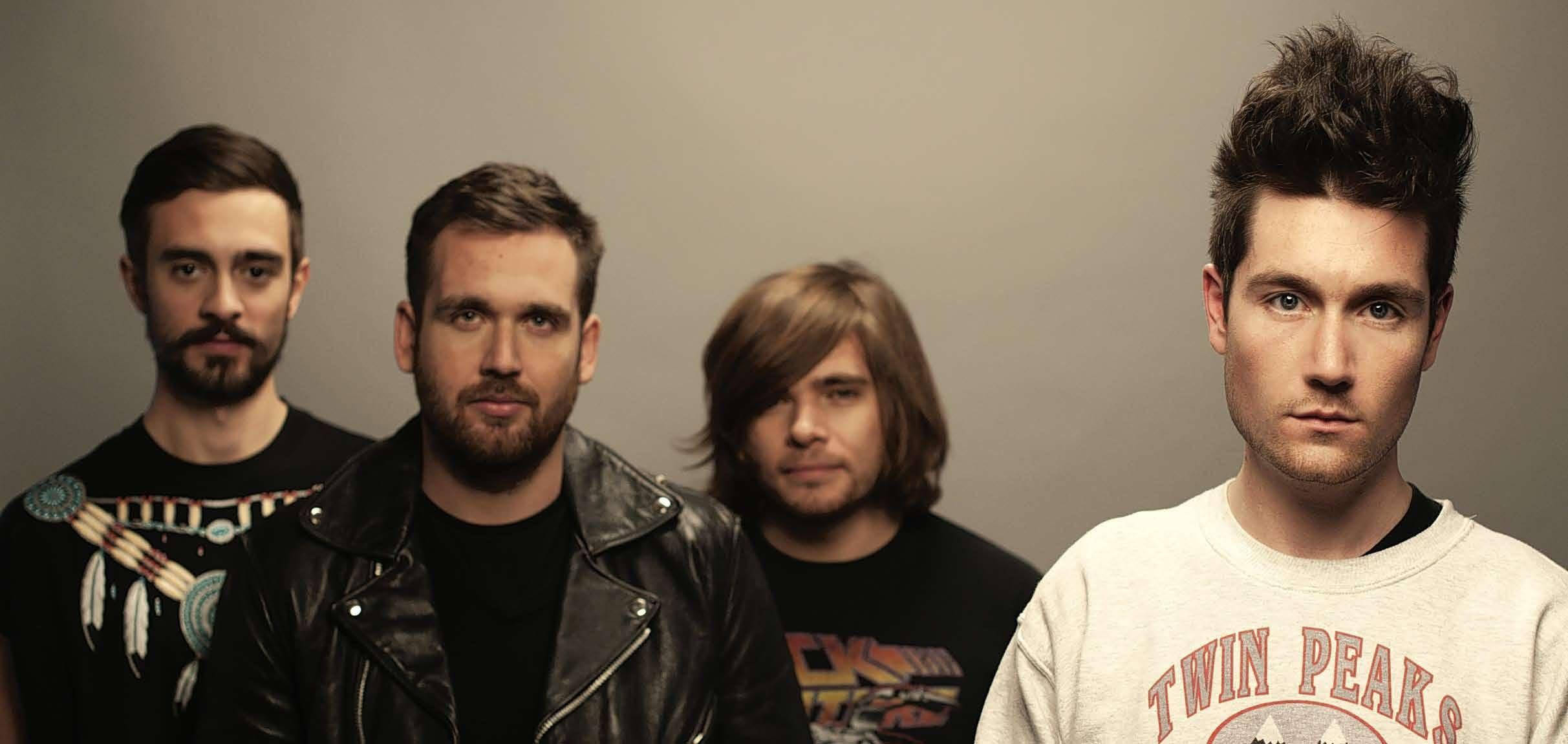 Bastille, gray studio backdrop, intense stares, Full HD Desktop Wallpaper