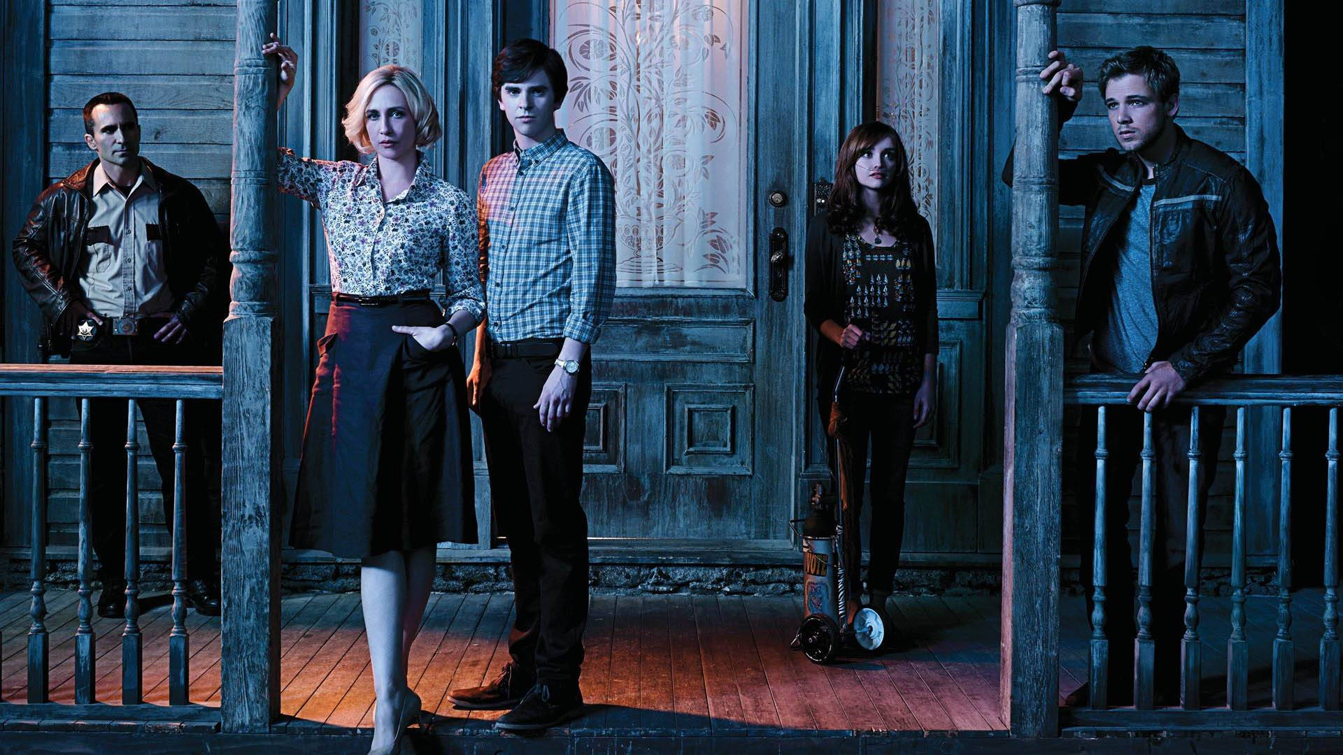 Bates Motel, main door, wooden porch, Full HD Desktop Wallpaper