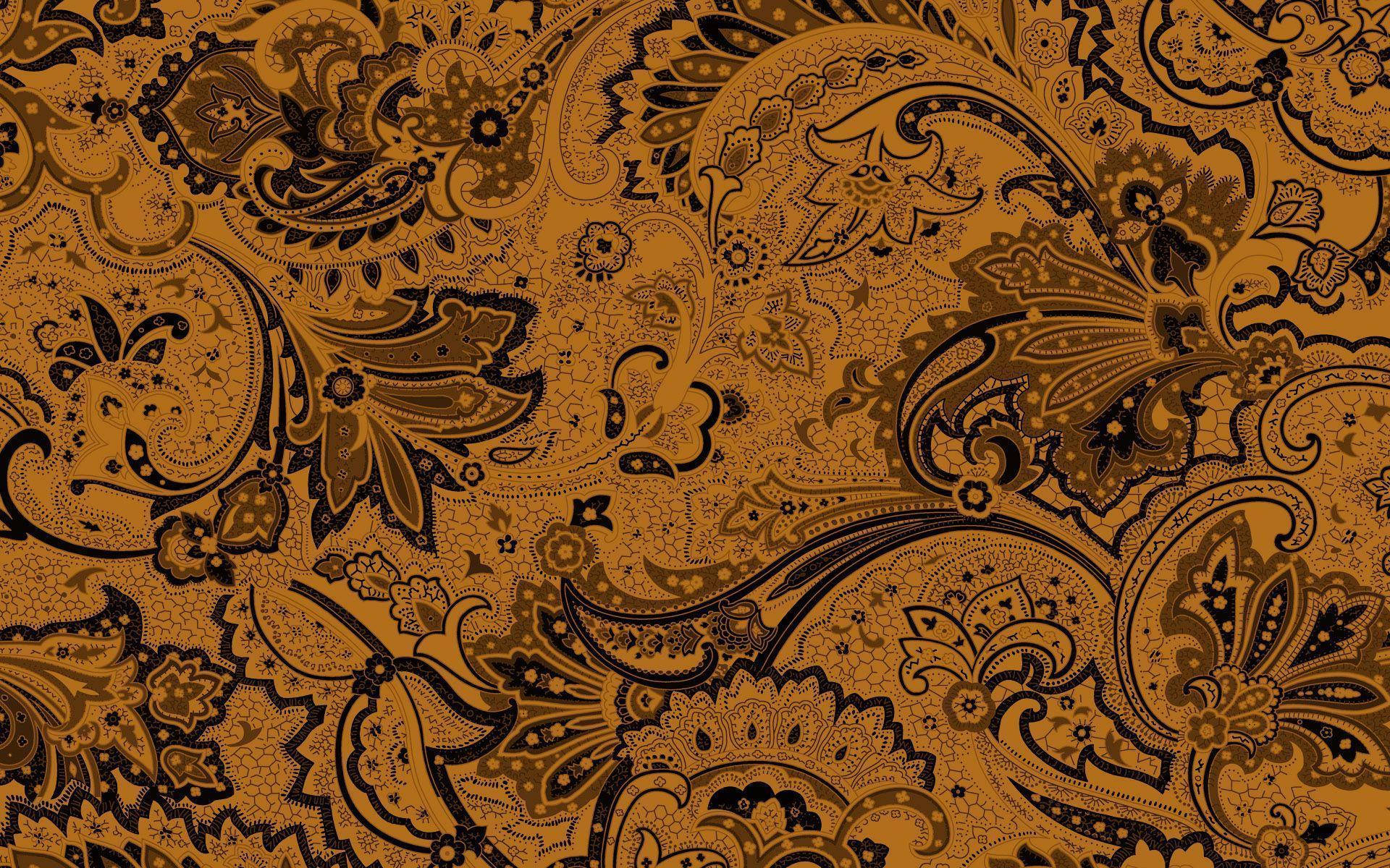 Batik, brown, black, Full HD Desktop Wallpaper